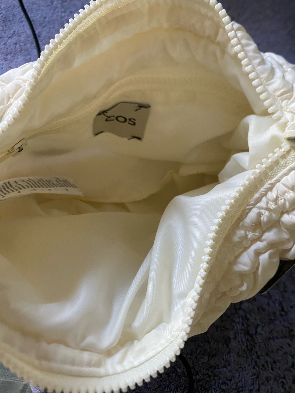 COS Cream Quilted Mini Shoulder Bag - Picture 5 of 9